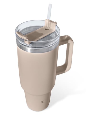 IRIS Edelstahl-Thermobecher in Beige - 1,2 l