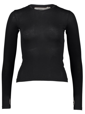 Pangaia Longsleeve "365 Cotton-Stretch" in Schwarz