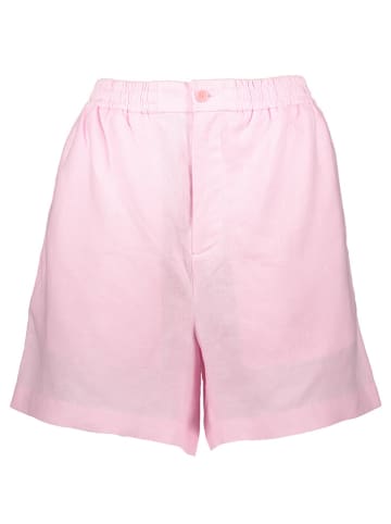Pangaia Leinen-Shorts "DNA" in Rosa