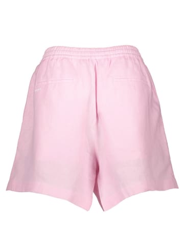 Pangaia Leinen-Shorts "DNA" in Rosa