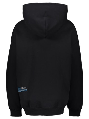 Pangaia Hoodie "Coral Garden" in Schwarz