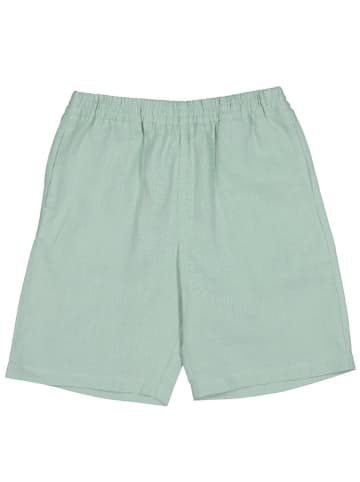 Pangaia Leinen-Shorts "DNA" in Grün