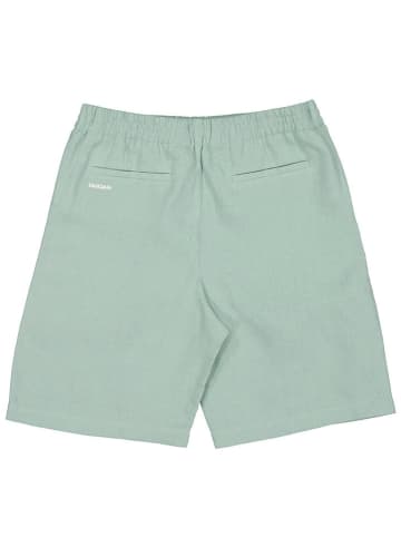 Pangaia Leinen-Shorts "DNA" in Grün