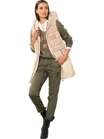 Heine Doorgestikte bodywarmer beige