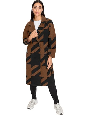 Heine Wintermantel bruin/zwart
