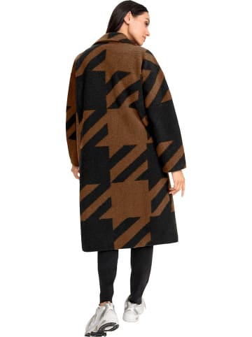 Heine Wintermantel bruin/zwart