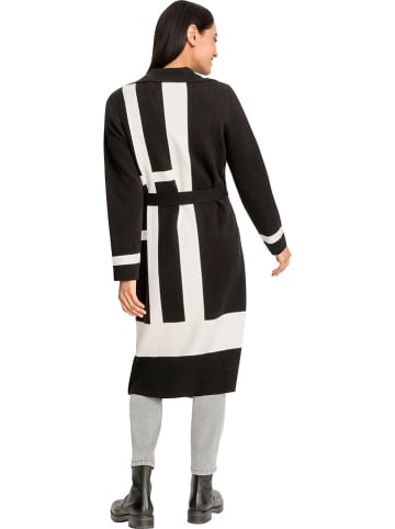 Heine Longcardigan in Schwarz/ Weiß