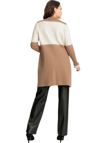 Heine Vest lichtbruin/Creme