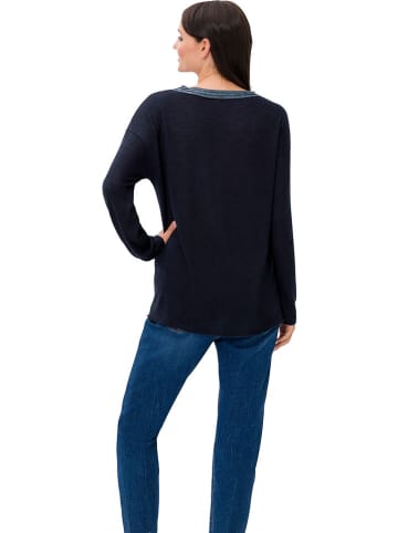 Heine Longsleeve donkerblauw/blauw