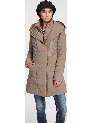 Heine Doorgestikte mantel beige