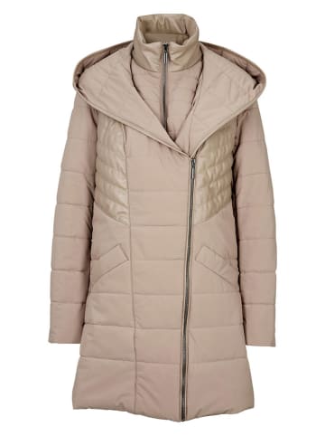 Heine Doorgestikte mantel beige