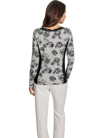 Heine Longsleeve in Grau/ Schwarz
