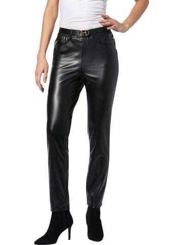 Heine Kunstlederhose in Schwarz
