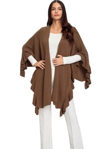Heine Poncho in Braun