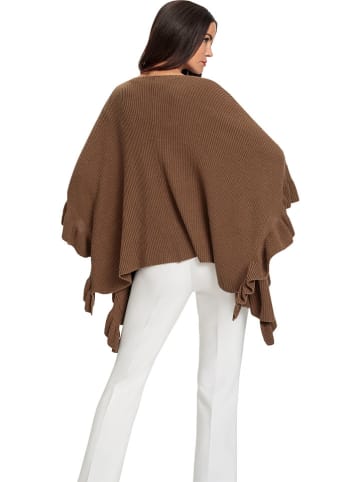 Heine Poncho in Braun