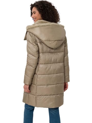 Heine Doorgestikte mantel beige