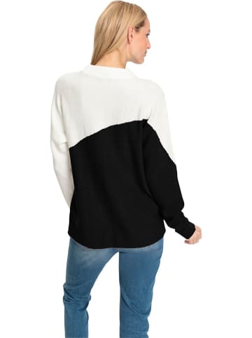 Heine Pullover in Schwarz/ Weiß