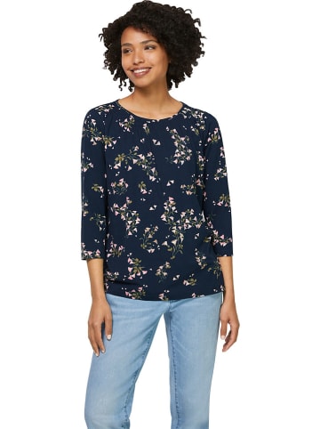 Heine Longsleeve donkerblauw/meerkleurig