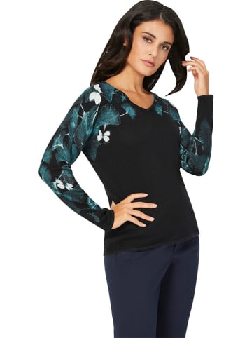 WITT WEIDEN Longsleeve zwart/turquoise