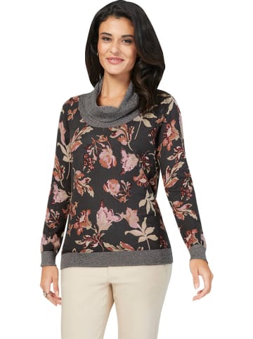 WITT WEIDEN Pullover in Anthrazit/ Rosa/ Rot