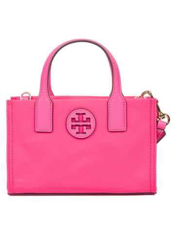 Tory Burch Skórzana torebka w kolorze różowym - 18 x 11 x 7 cm