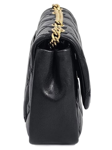Tory Burch Leren schoudertas zwart - (B)24 x (H)17 x (D)8 cm