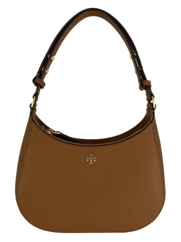 Tory Burch Skórzana torebka w kolorze jasnobrązowym - 21 x 15 x 4 cm