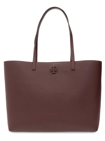 Tory Burch Skórzana torebka w kolorze brązowym - 35 x 29 x 14 cm