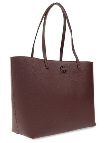 Tory Burch Skórzana torebka w kolorze brązowym - 35 x 29 x 14 cm
