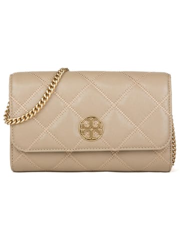 Tory Burch Skórzana torebka w kolorze beżowym - 20 x 11 x 5 cm