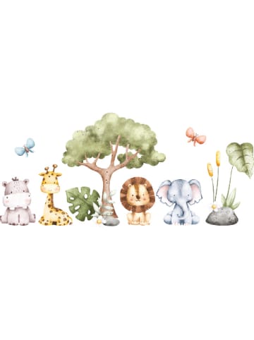 Ambiance Wandtattoo "Jungle animals"