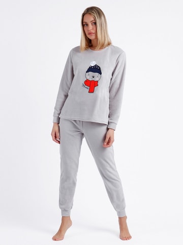 admas Pyjama in Grau