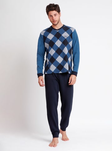 admas Pyjama donkerblauw