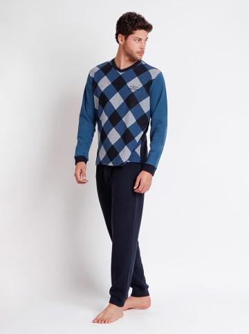 admas Pyjama donkerblauw