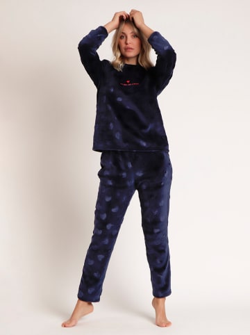 admas Pyjama donkerblauw