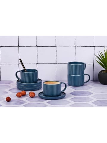 Björn 4er-Set: Kaffeetassen "Scandi" in Dunkelblau - 150 ml