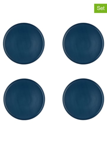 Björn 4-delige set: dessertborden "Scandi" donkerblauw - Ø 21,5 cm