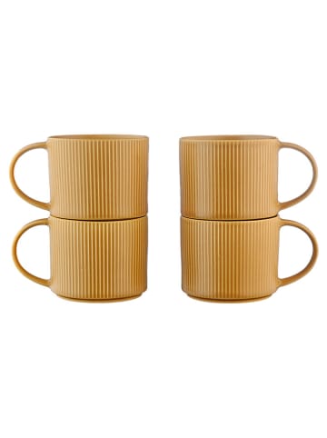Björn Kubki (4 szt.) "Scandi" w kolorze musztardowym - 500 ml