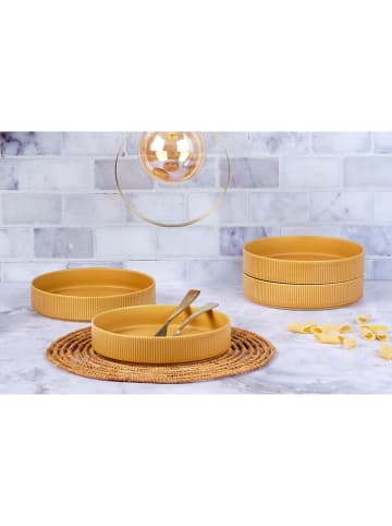 Björn 4-delige set: soepborden "Scandi" okergeel - Ø 21,5 cm