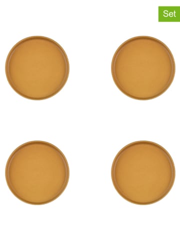 Björn 4er-Set: Beilagenteller "Scandi" in Ocker - Ø 16,5 cm