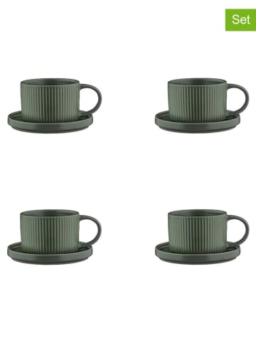 Björn 4er-Set: Kaffeetassen "Scandi" in Oliv - 150 ml