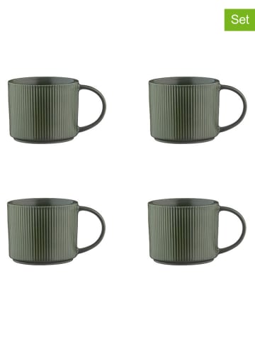Björn 4er-Set: Tassen "Scandi" in Oliv - 500 ml