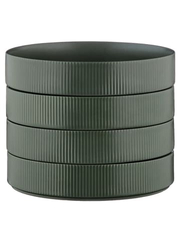 Björn 4-delige set: soepborden "Scandi" olijfgroen - Ø 21,5 cm