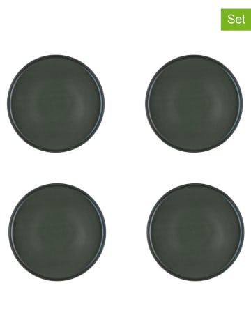 Björn 4er-Set: Dessertteller "Scandi" in Oliv - Ø 21,5 cm