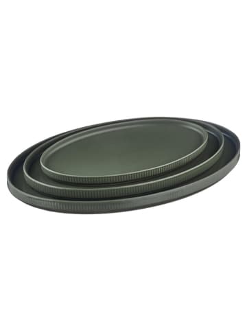 Björn 3er-Set: Servierplatten "Scandi" in Oliv