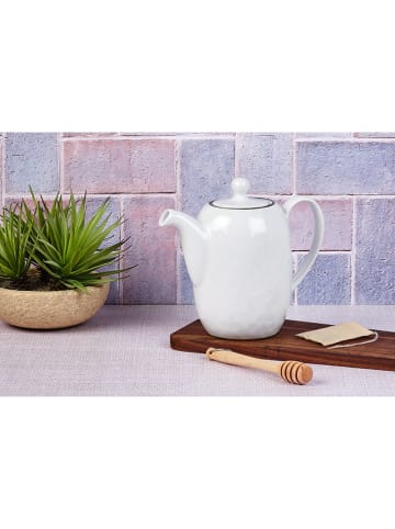 Björn Teekanne "Pure" in Weiß/ Schwarz - 1,5 l