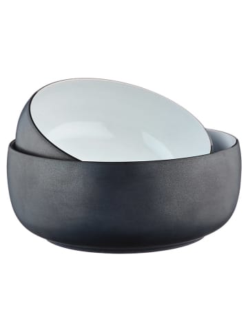 Björn 2-delige set: saladeschalen "Gourmet" wit/zwart