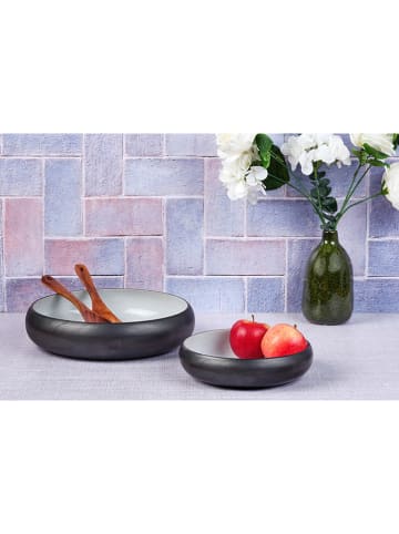 Björn 2-delige set: fruitschalen "Gourmet" wit/zwart