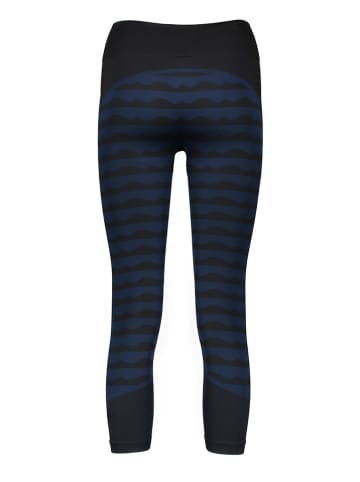 adidas Legginsy sportowe "MMK Aknit" w kolorze czarno-niebieskim