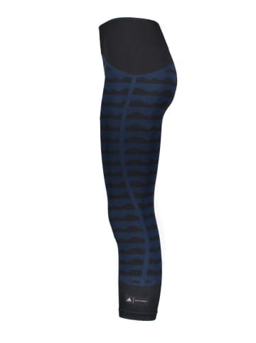 adidas Legginsy sportowe "MMK Aknit" w kolorze czarno-niebieskim